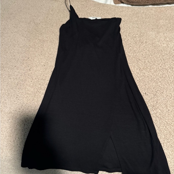 Joah Brown One Shoulder Black Dress - Picture 1 of 2